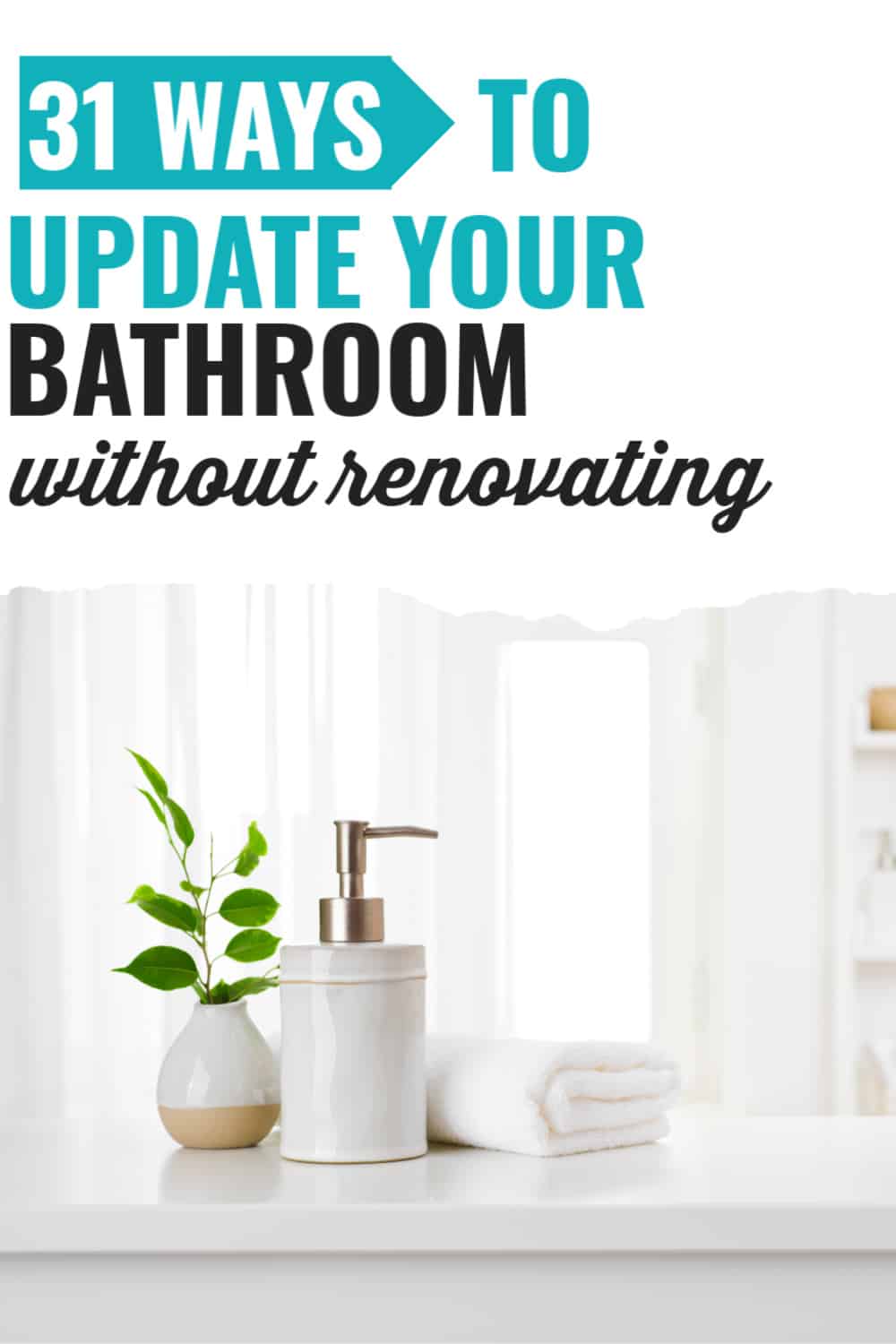 how to make an old bathroom look new/cheap bathroom updates