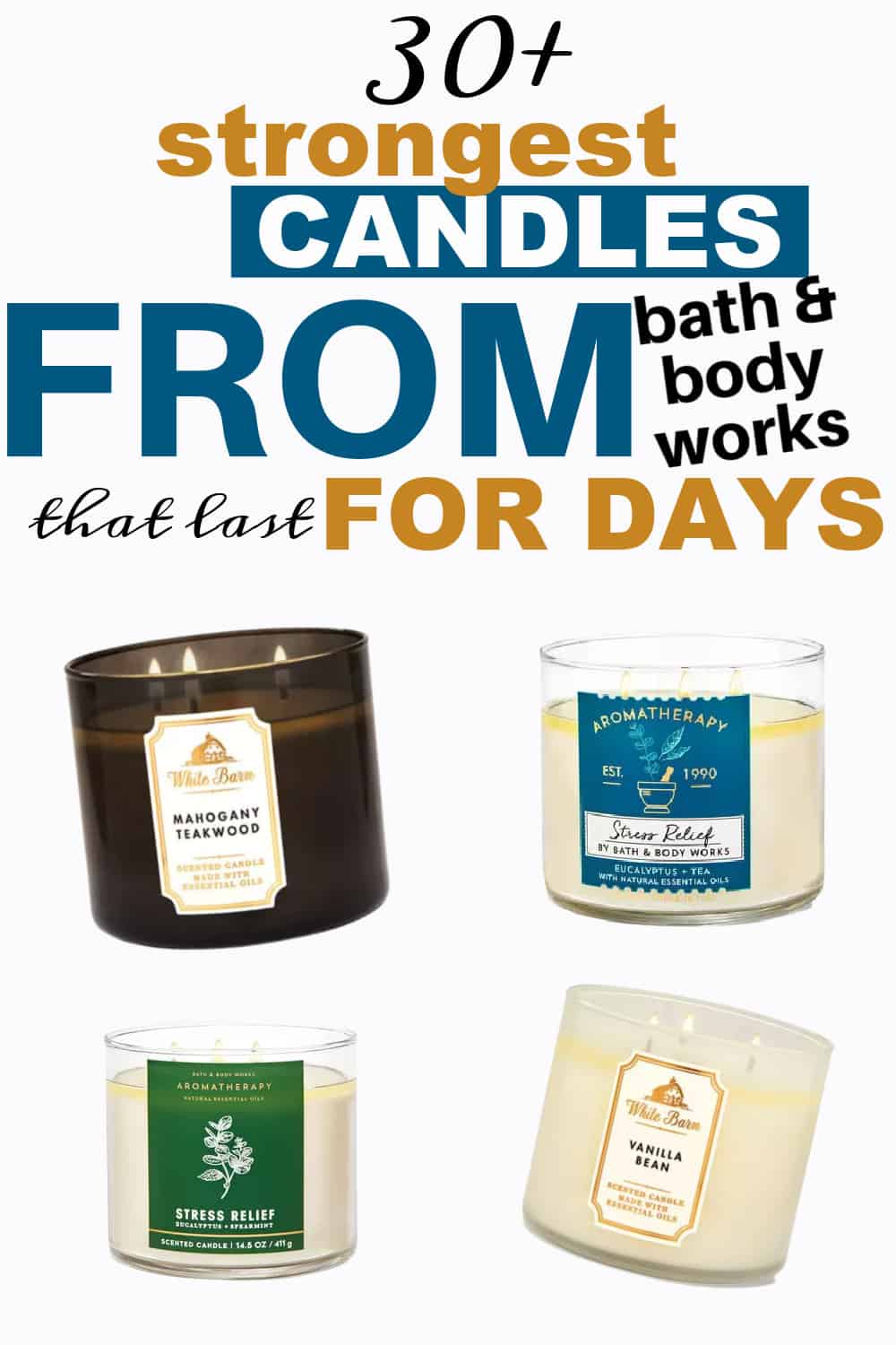 strongest smelling bath and body works candles