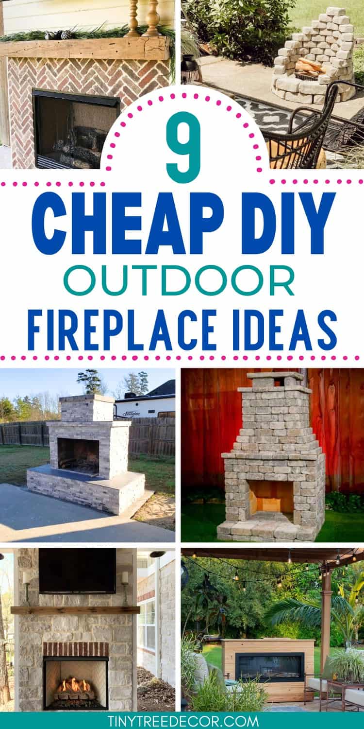 9 Insanely Easy DIY Outdoor Fireplace Ideas | Tiny Tree Decor