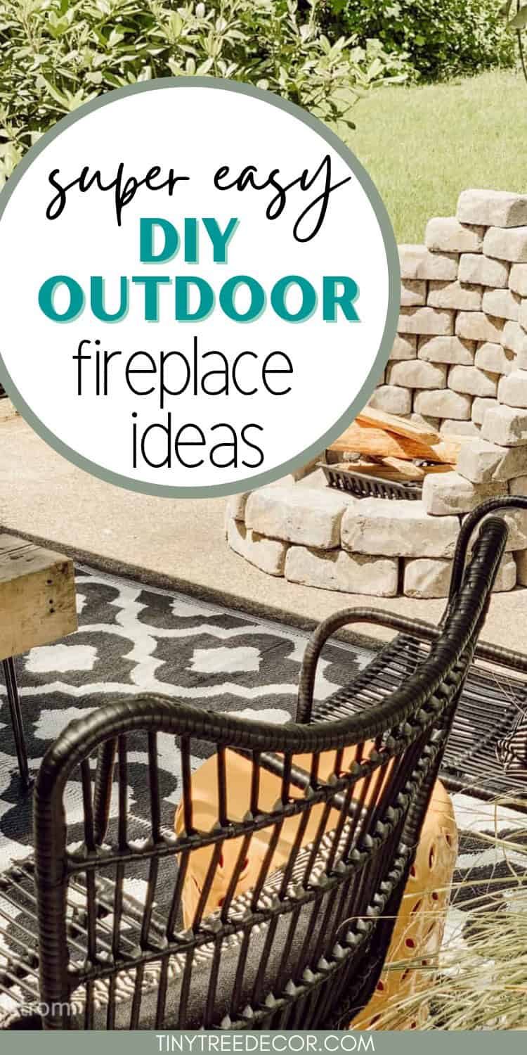 9 Insanely Easy DIY Outdoor Fireplace Ideas | Tiny Tree Decor