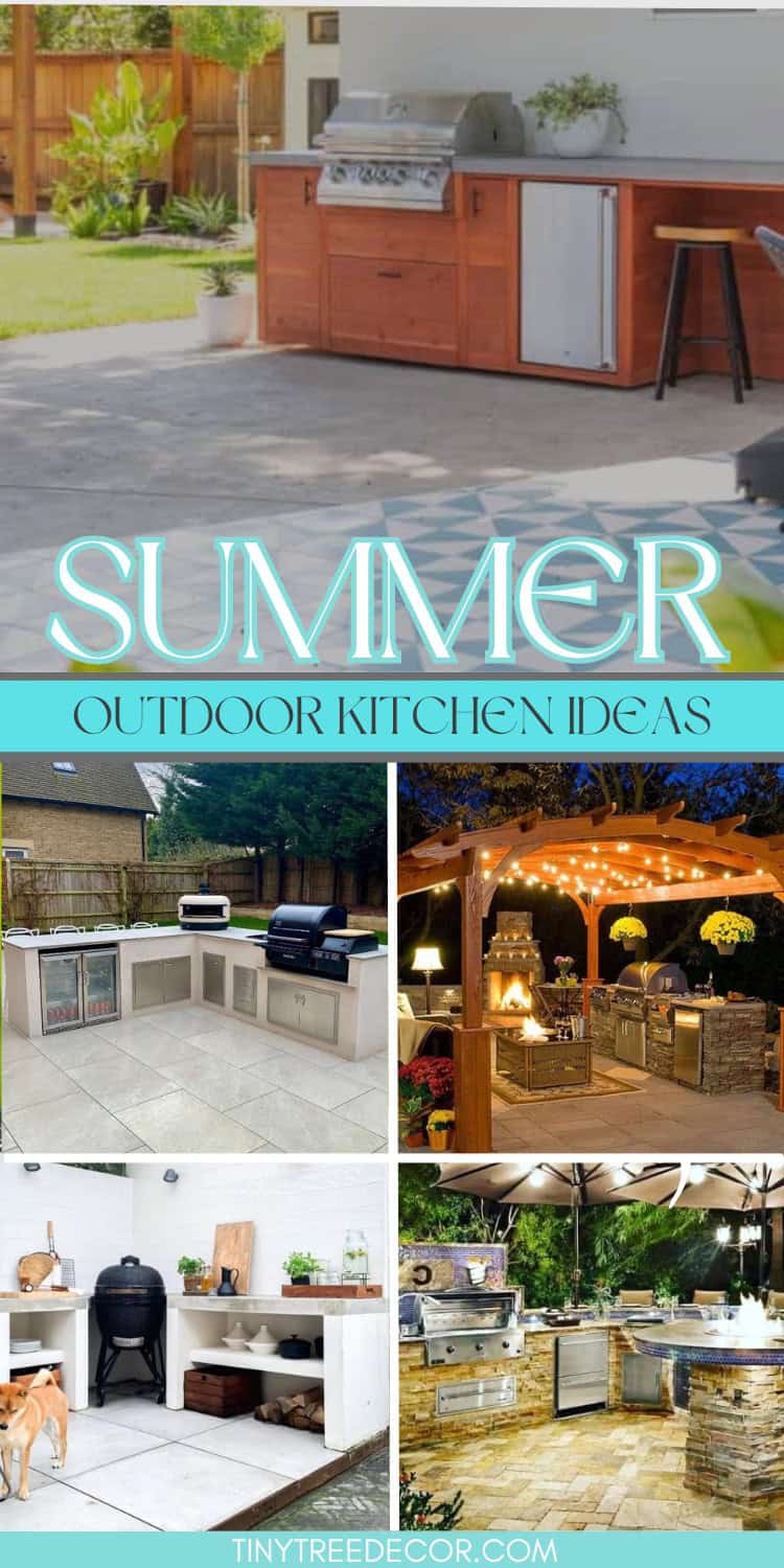 20 Stunning Outdoor Summer Kitchen Ideas | Tiny Tree Decor