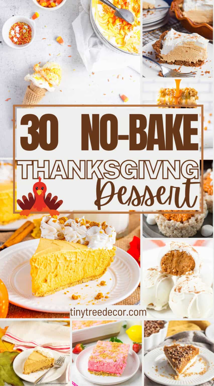30 Easy No Bake Thanksgiving Dessert Ideas | Tiny Tree Decor